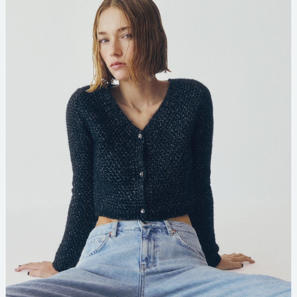 Crop Cardigan by GAZE Size L